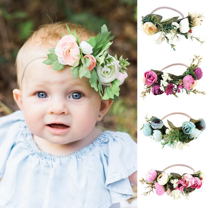 Cute Kids Baby Girl Toddler Leaf Flower Hair Band Headwear Headband  Accessories: Buy Online at Low Price in India - Snapdeal
