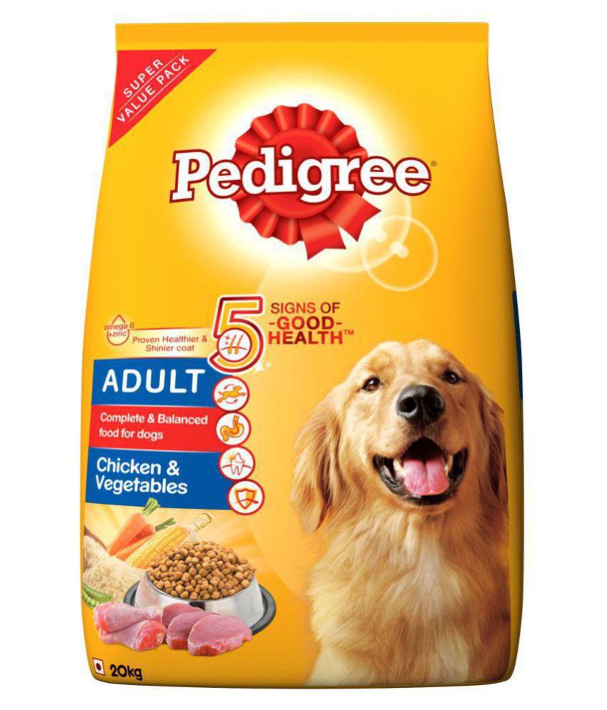 Pedigree Chicken & Vegetables, Dry Dog Food for Adult Dogs