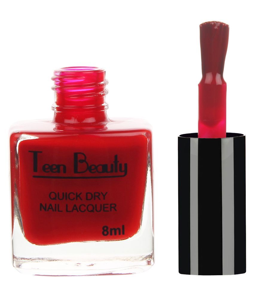 Teen Beauty Nail Polish Cute Red Glossy 8 ml ml Buy Teen Beauty Nail