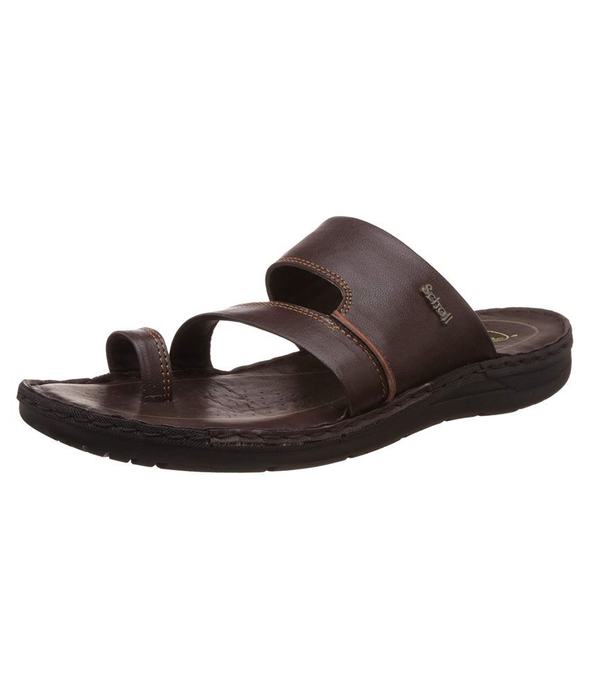 Bata Sam Toe Ring Brown Leather Sandals - Buy Bata Sam Toe Ring Brown ...
