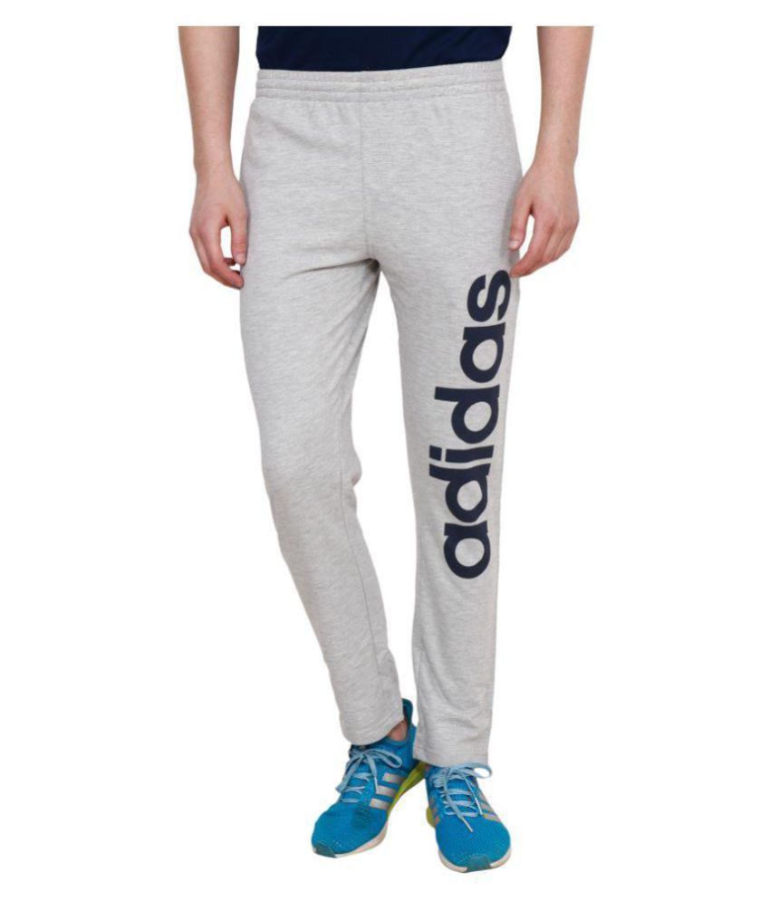 Adidas Logo Grey Track Pant - Buy Adidas Logo Grey Track Pant Online at