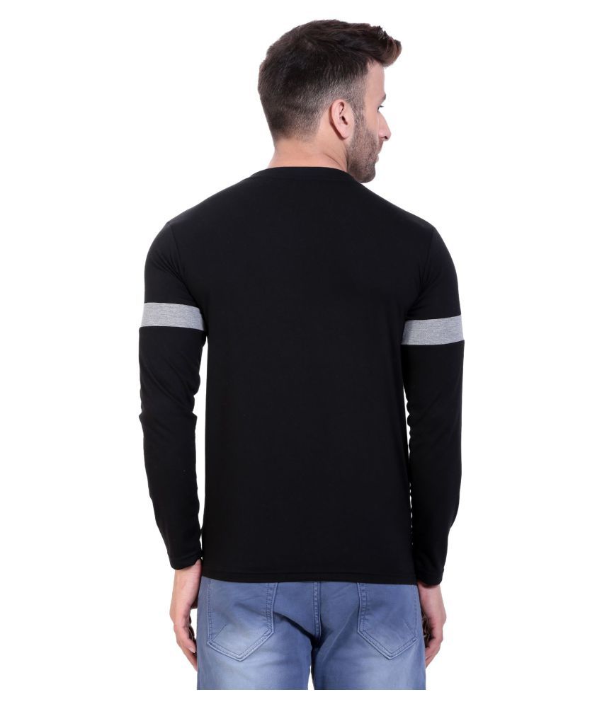 Lifeidea Black Full Sleeve T Shirt Pack Of 1 Buy Lifeidea Black Full