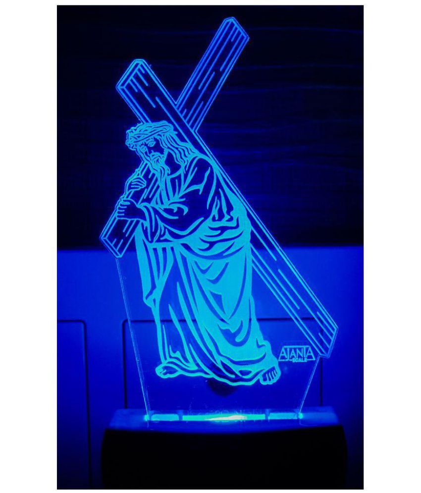     			Ajanta Jesus CODE 2092 3D Night Lamp Multi - Pack of 1