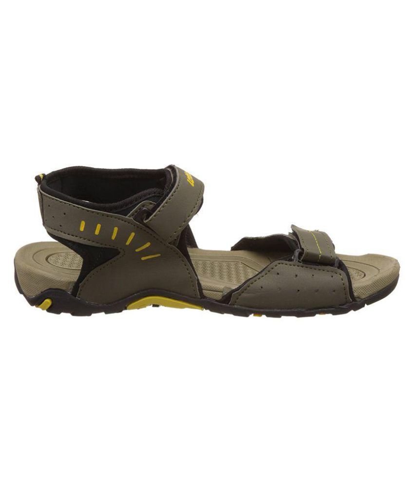 Lotto Men's Olive Synthetic Floater Sandals - Buy Lotto Men's Olive Synthetic Floater Sandals 