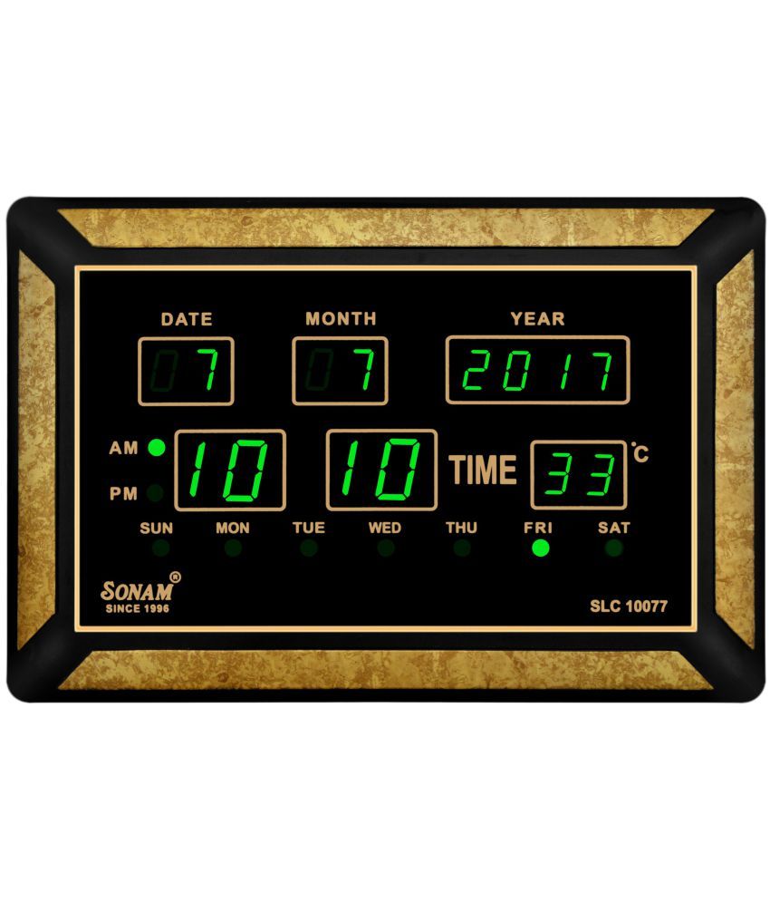 Sonam Square Digital Wall Clock 8 X 4 Cms Buy Sonam Square Digital Wall Clock 8 X 4 Cms At Best Price In India On Snapdeal