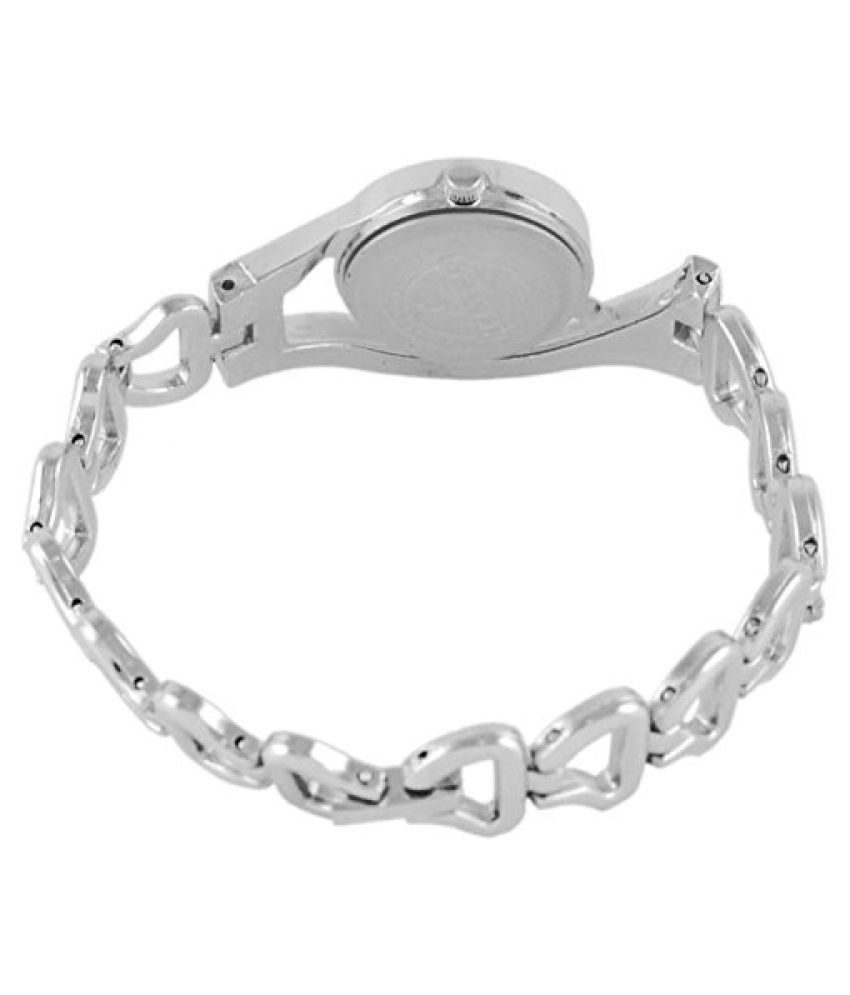 silver colour chain watch