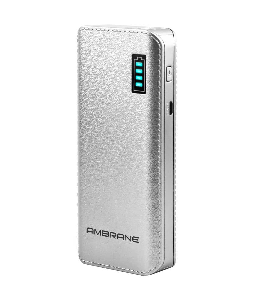 Ambrane P-1133 12500 -mAh Li-Ion Power Bank Silver