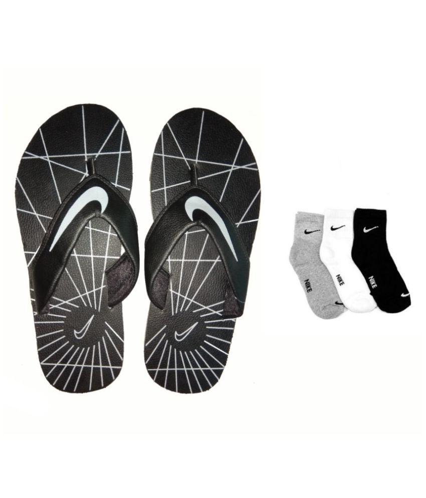 nike flip flops with socks