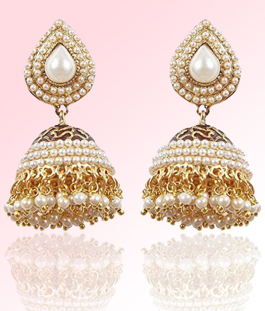     			Youbella Artificial Gold Plated Jhumki Earrings Set
