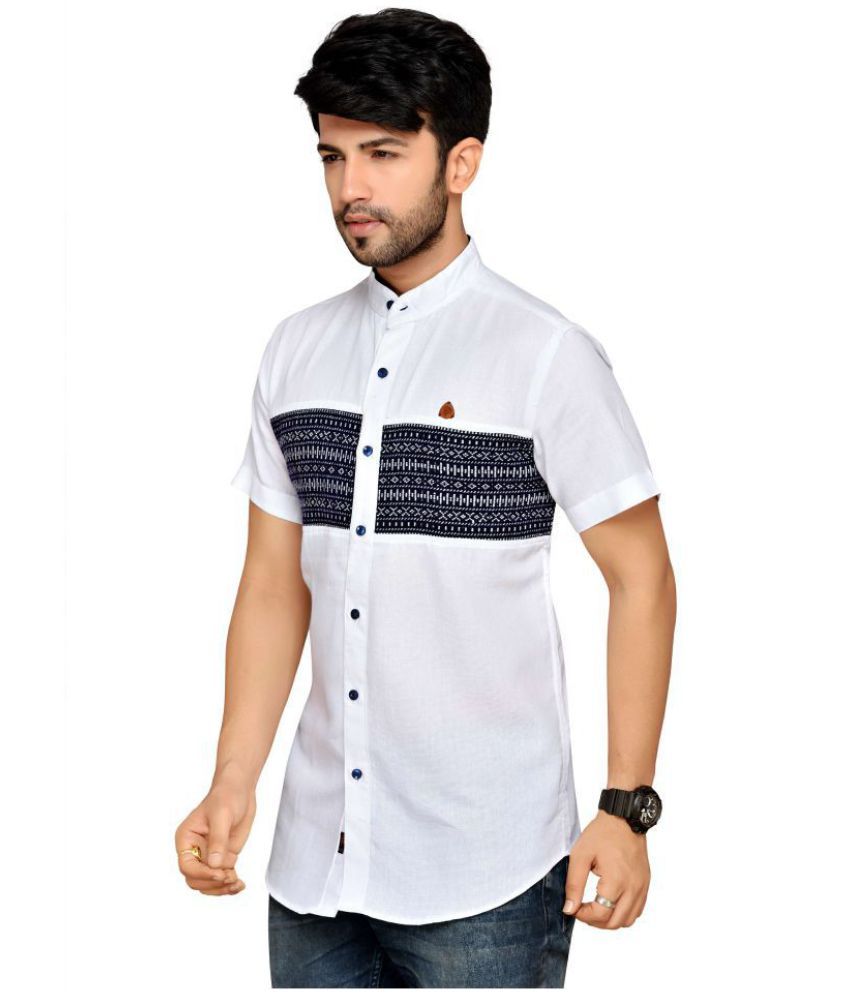mens white shirts regular fit