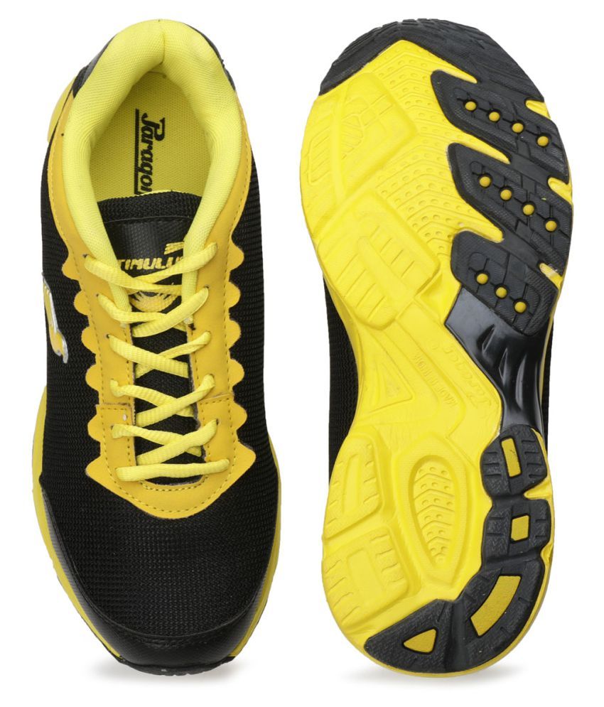 Paragon Black Running Shoes - Buy Paragon Black Running Shoes Online at ...