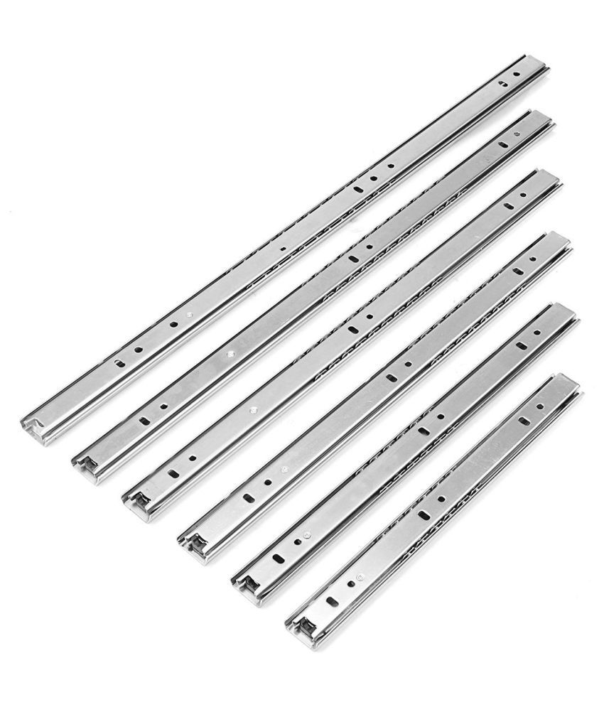 2pcs 10 20 Ball Bearing Drawer Slides Steel Ball Bearing Slides