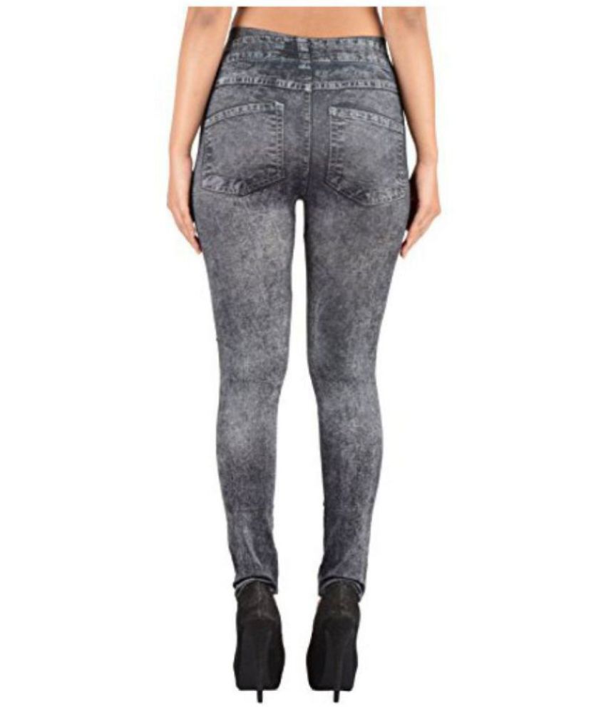 Sizzlacious Denim Lycra Jeggings - Grey - Buy Sizzlacious Denim Lycra ...