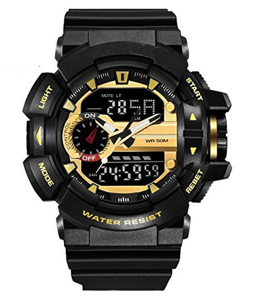 V2A Multicolor Shock Resistant Army Chronograph Resin AnalogDigital