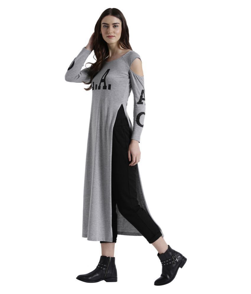 Texco Cotton Blended Tunics - Grey - Buy Texco Cotton ...