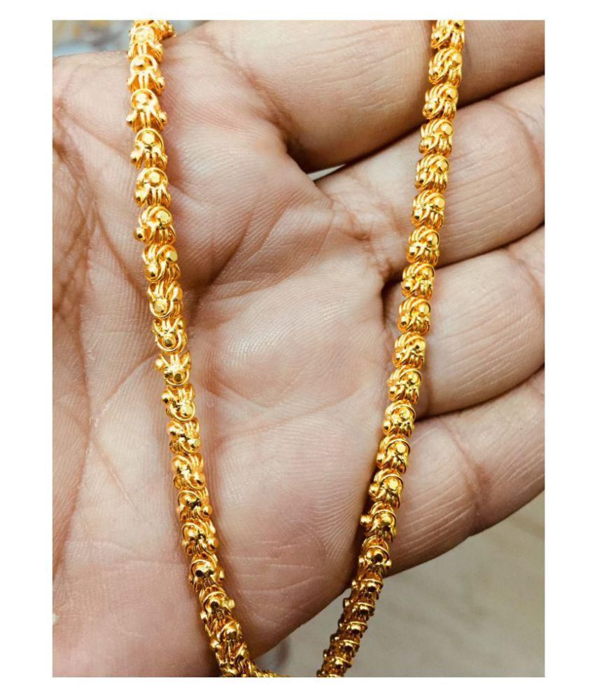 Xoonic's Latest Design Gold plated chain necklace 24 inch long Unique ...