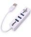 LipiWorld 3 port USB Hub Card Reader for SD MMC TF Micro SD Cards White