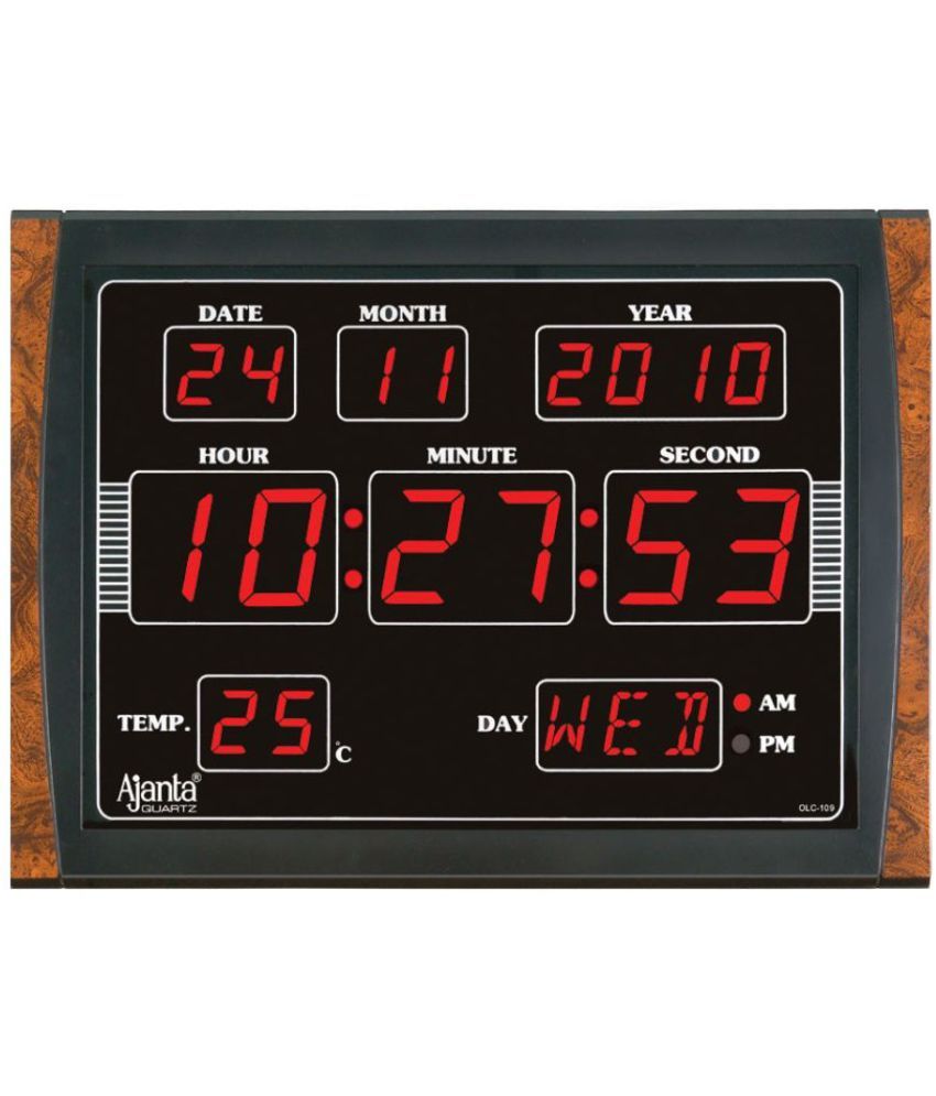 Ajanta Rectangular Digital Wall Clock ( 10 x 8 cms ) Buy Ajanta