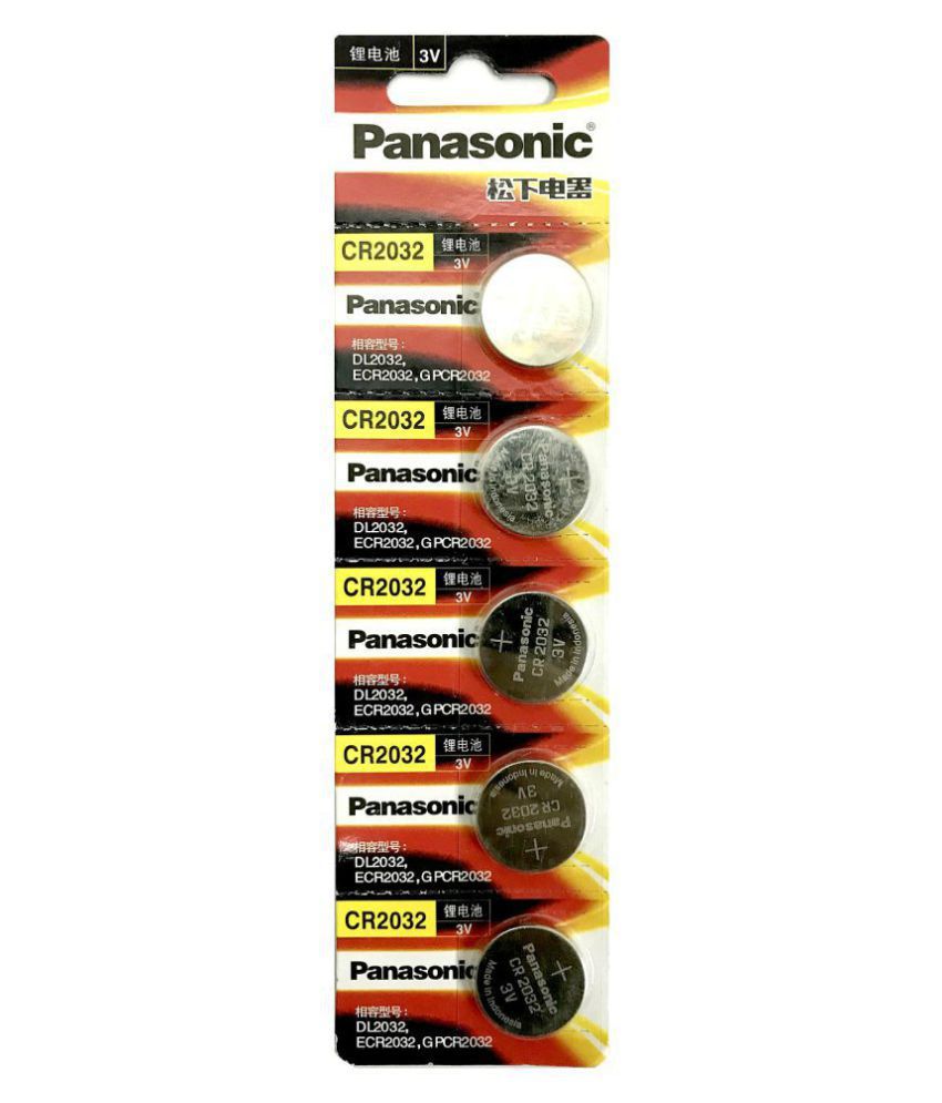     			PANASONIC ACCESSORIES CR 2032 3V Non Rechargeable Battery 5