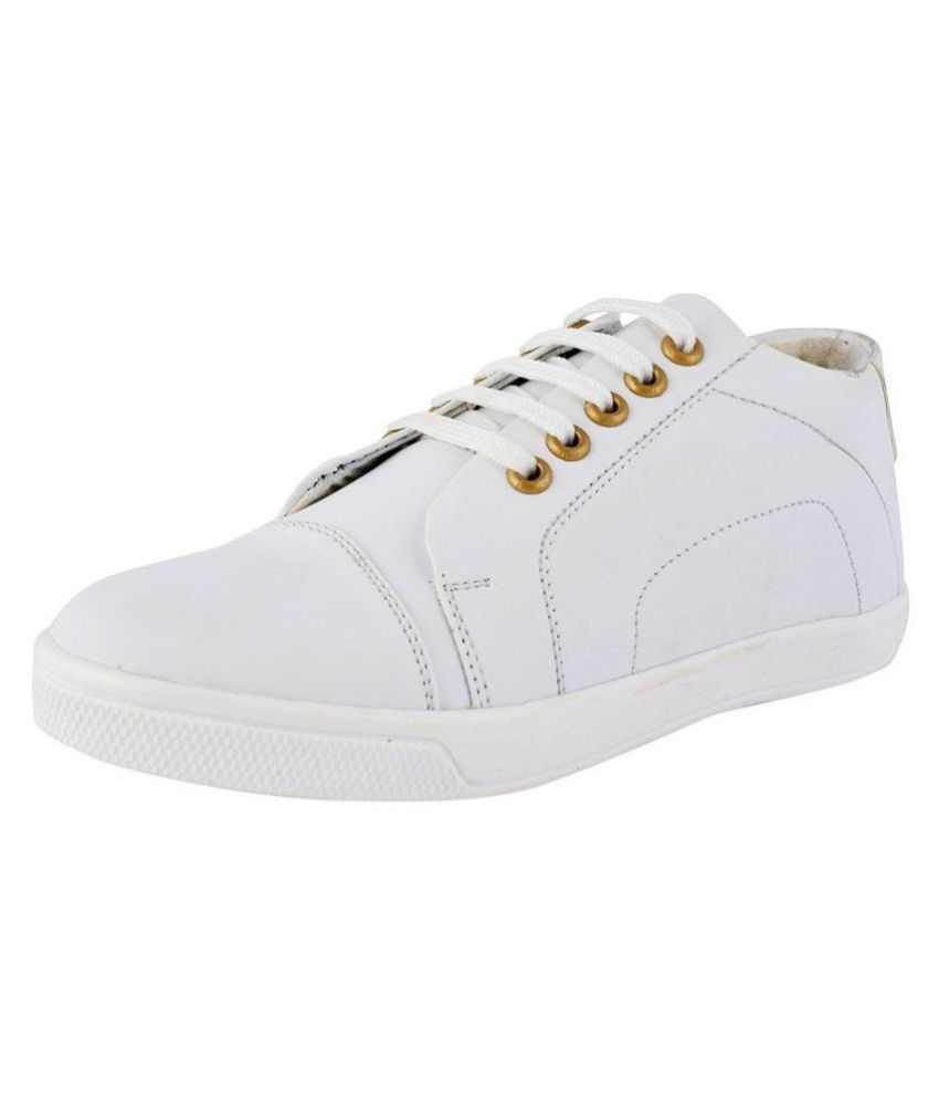 designer white canvas sneakers