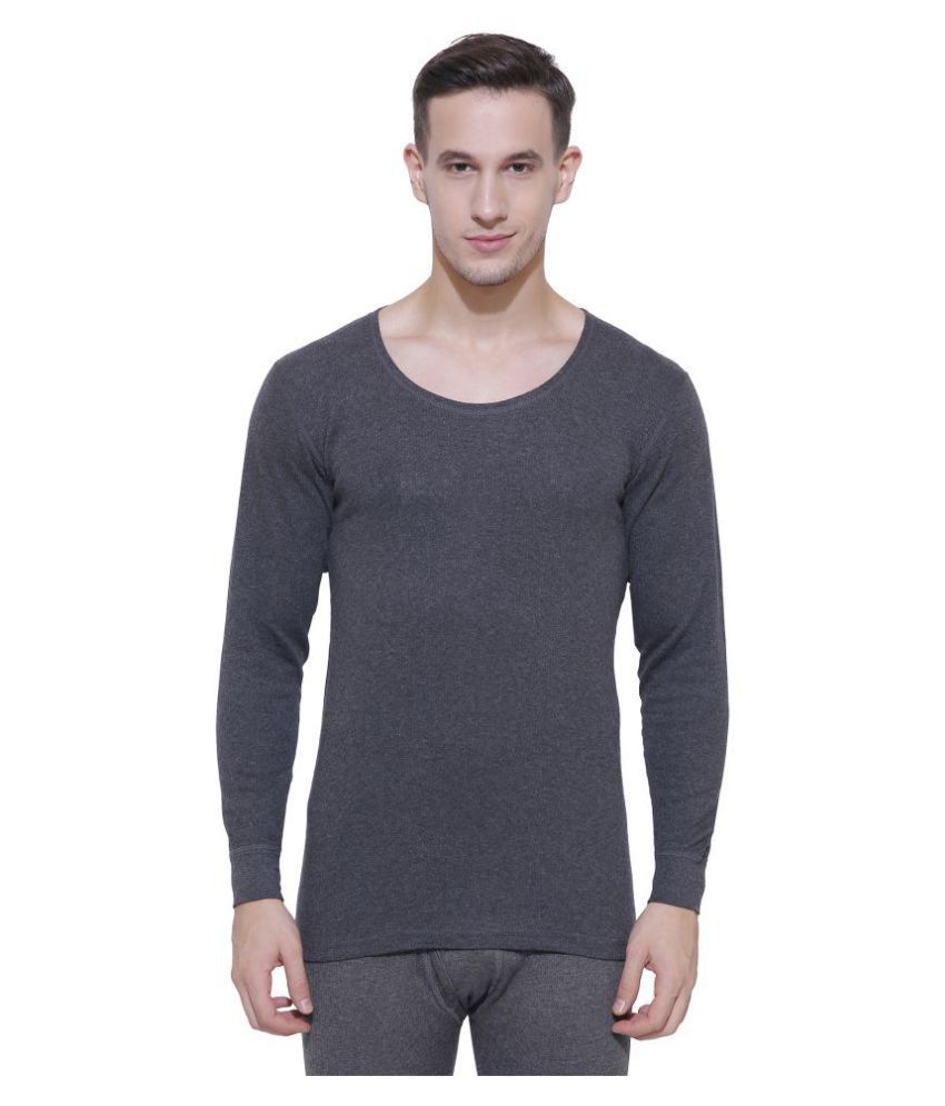 Bodycare Insider - Grey Cotton Blend Men's Thermal Tops ( Pack of 1 ...