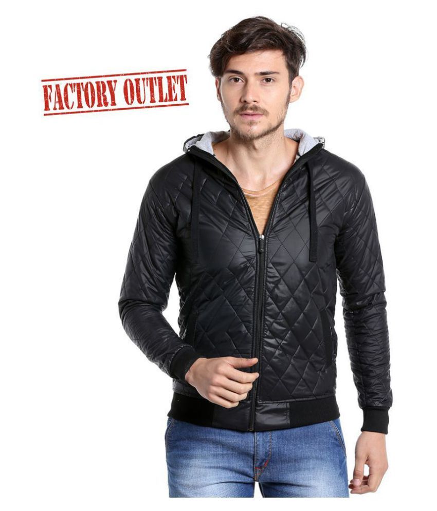 campus sutra hooded quilted jacket