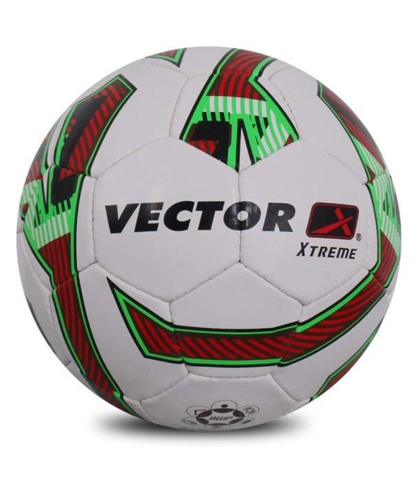 Vector X XTREME WHITE RED GREEN 5 Football Size 5