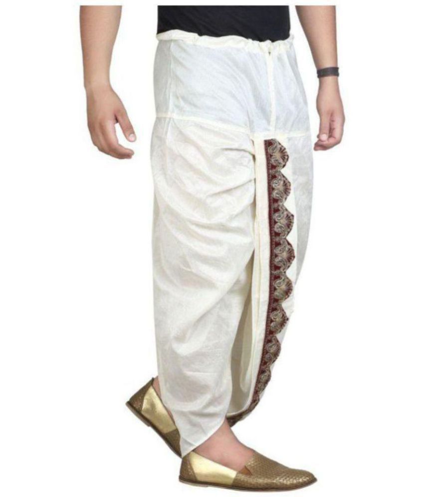 FANZI White Dhoti Buy FANZI White Dhoti Online at Best Prices in India on Snapdeal