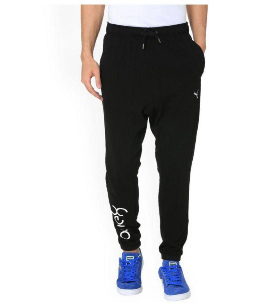 black puma joggers junior