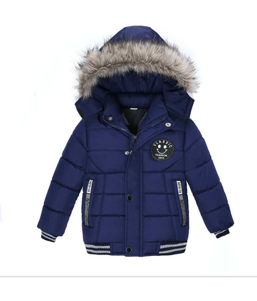 Changing Destiny Navy blue Boy cotton coat - Buy Changing Destiny Navy ...