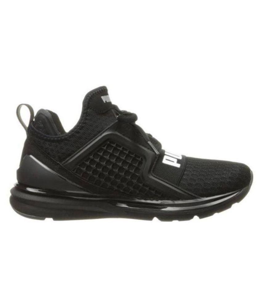 Puma IGNITE Black Running Shoes - Buy 