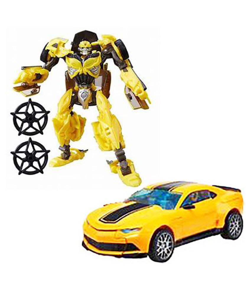 yellow robot car toy