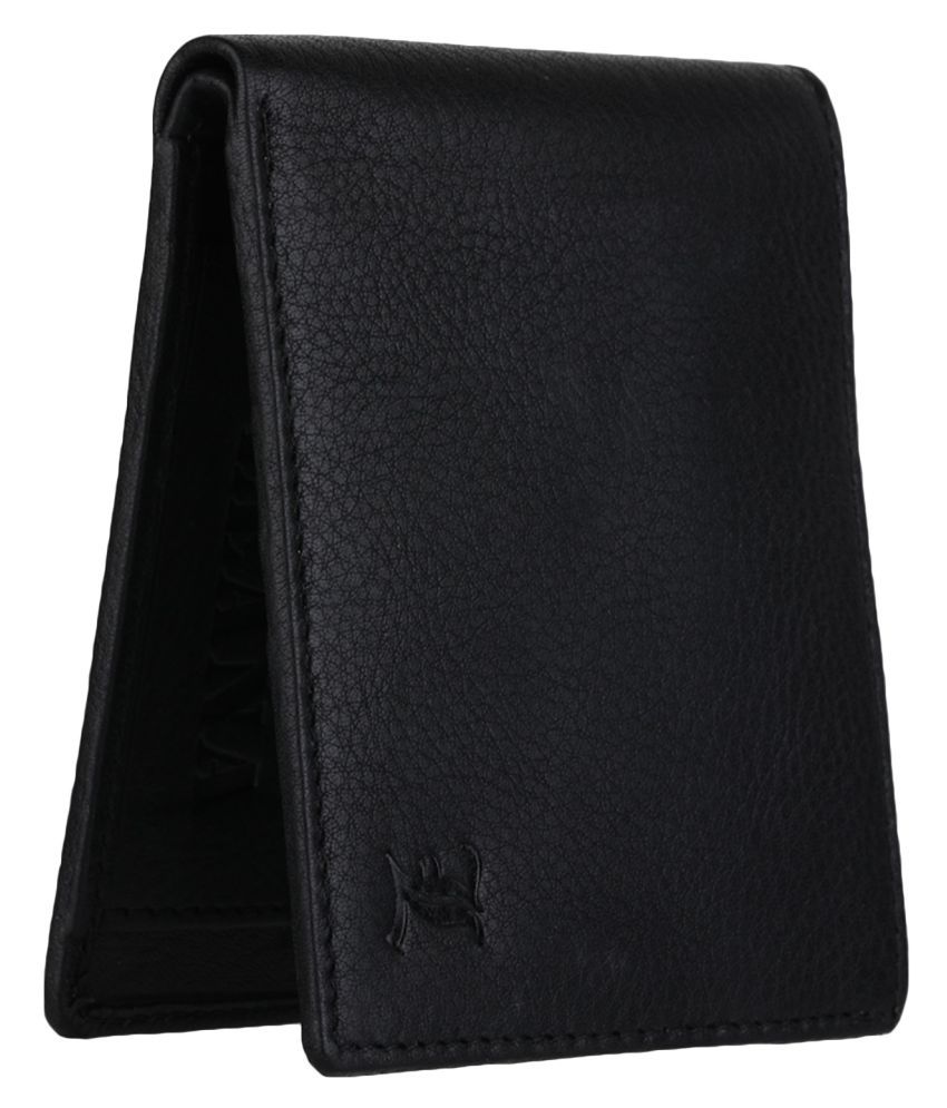 Leana Leather Black Casual Regular Wallet: Buy Online at Low Price in ...
