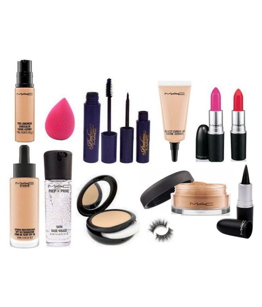 Mac Lipstick Make Up Professional Combo Pack Of 13 Makeup ...