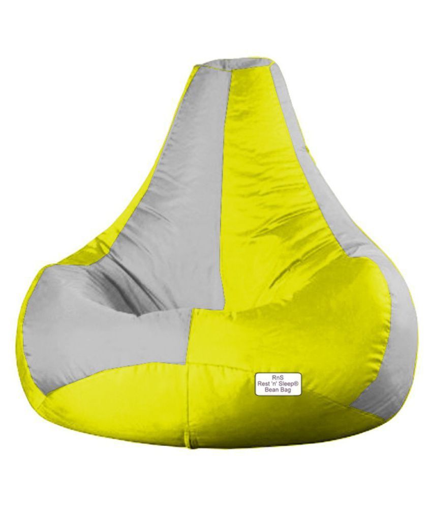 RestnSleep XXL - Bean Bag Filled - Filler with Beans Chair Teardrop