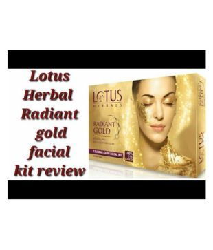 lotus radiant gold facial kit review