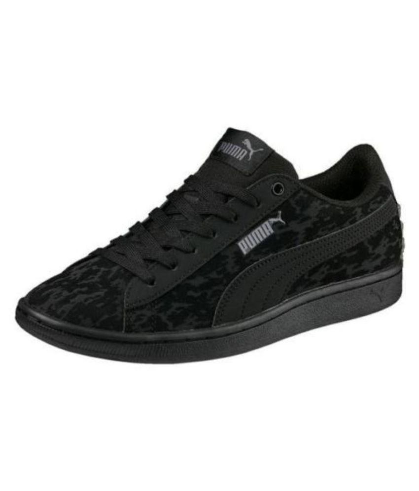 puma black shoes without laces