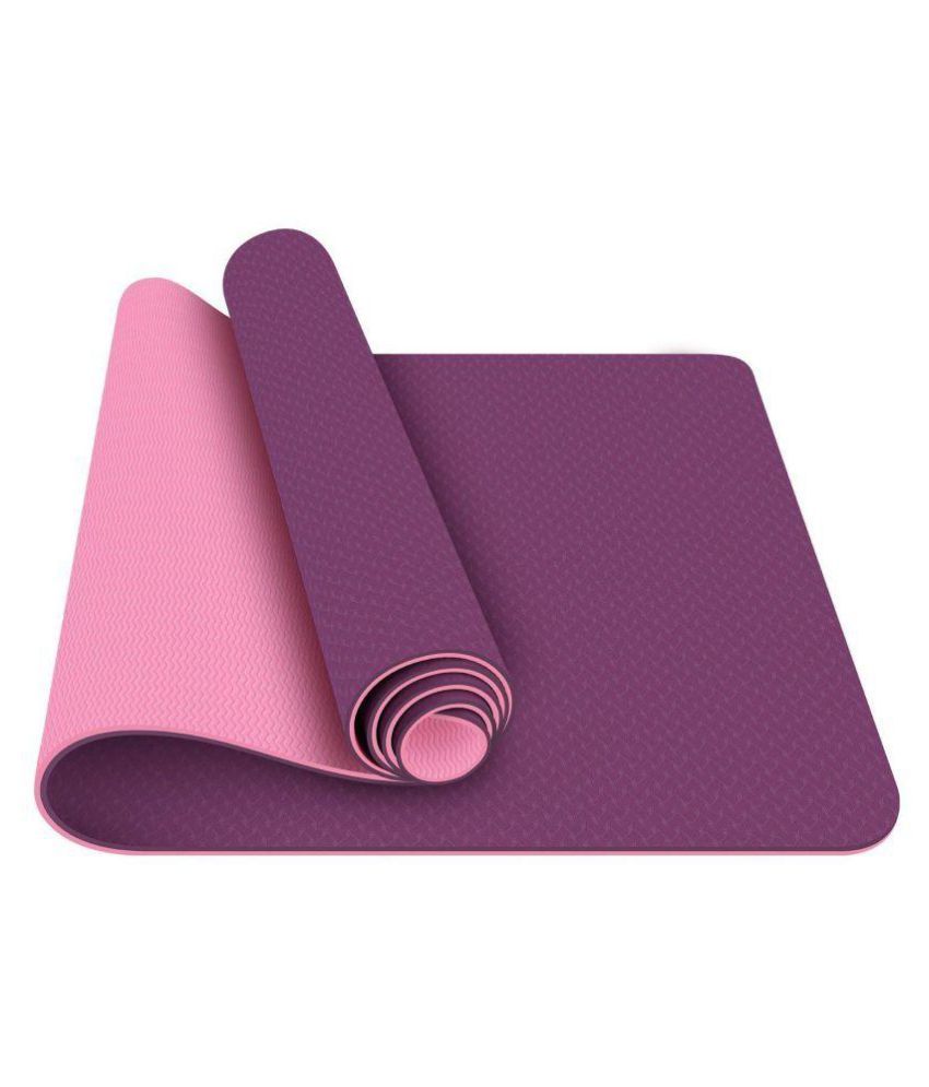 Strauss Tpe Eco Friendly Dual Layer Yoga Mat 6 Mm Pink Buy