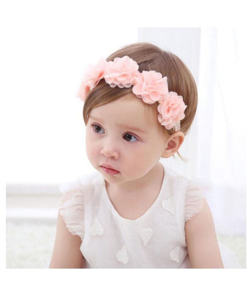 New Kids Girl Headband Baby Wheat Flower Decor Elastic Hair Accessories for  Children Hair Band Accessories: Buy Online at Low Price in India - Snapdeal