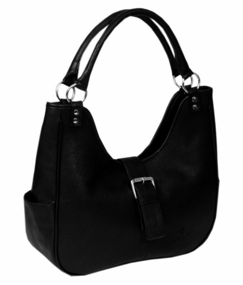 Zakara Black Pure Leather Shoulder Bag - Buy Zakara Black Pure Leather ...