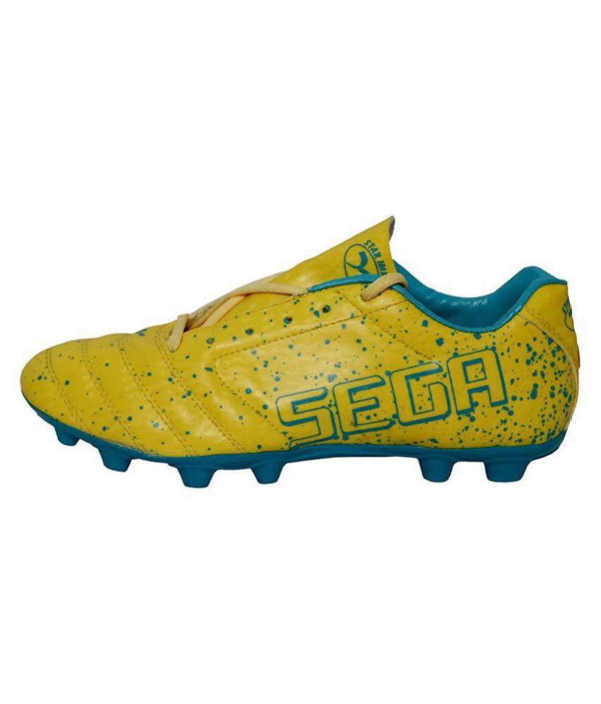 SEGA Spectra Yellow Football Shoes 