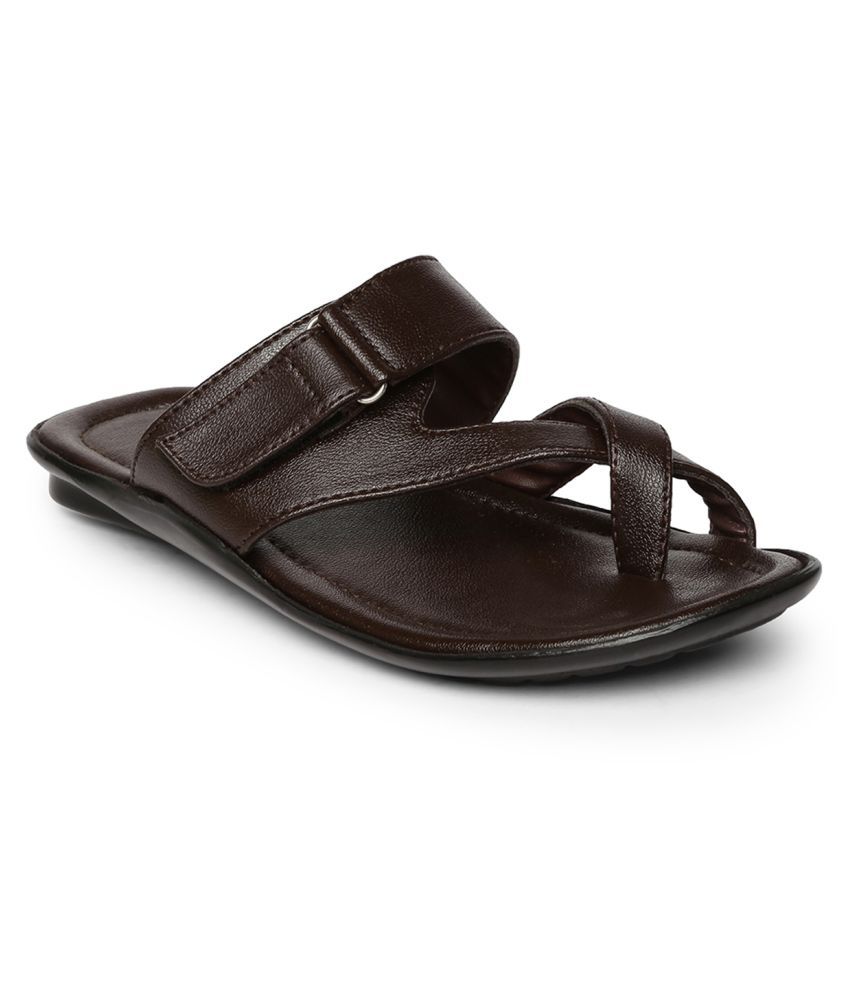     			Paragon - Brown  Leather Slipper