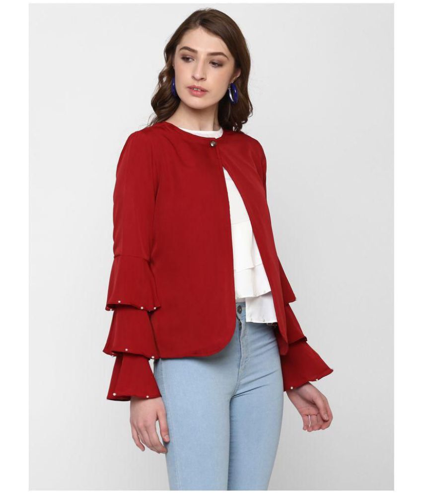 Buy BOHOBI Polyester Maroon Cape Online at Best Prices in India - Snapdeal