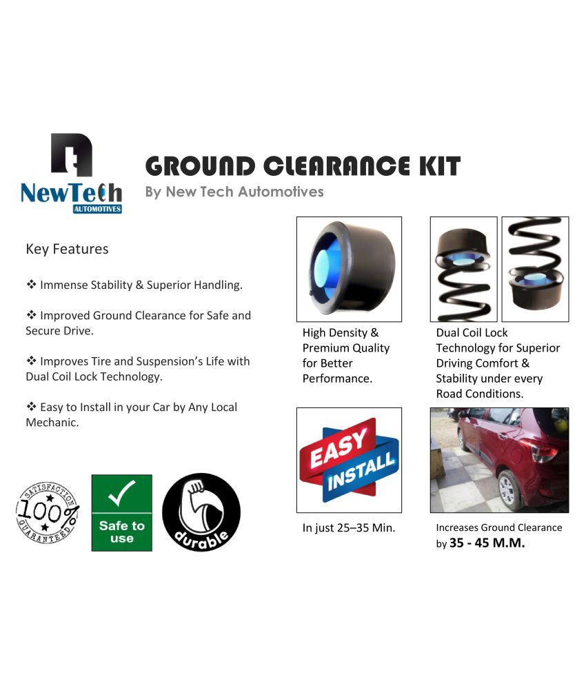 Hyundai Santro (old) and (Xing) Ground Clearance Kit (Fits Above Rear