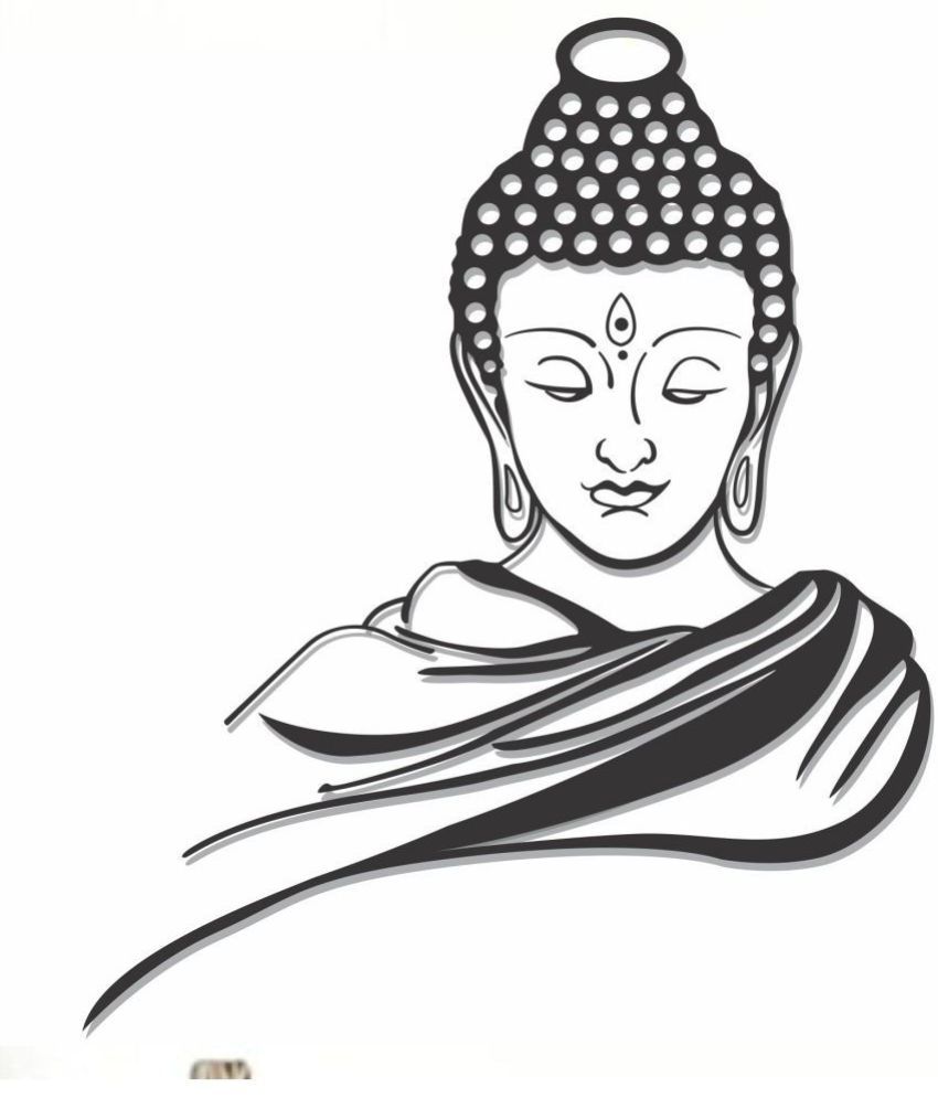 wall dreams Peaceful Buddha Religious & Inspirational Sticker 70 x 25 cms