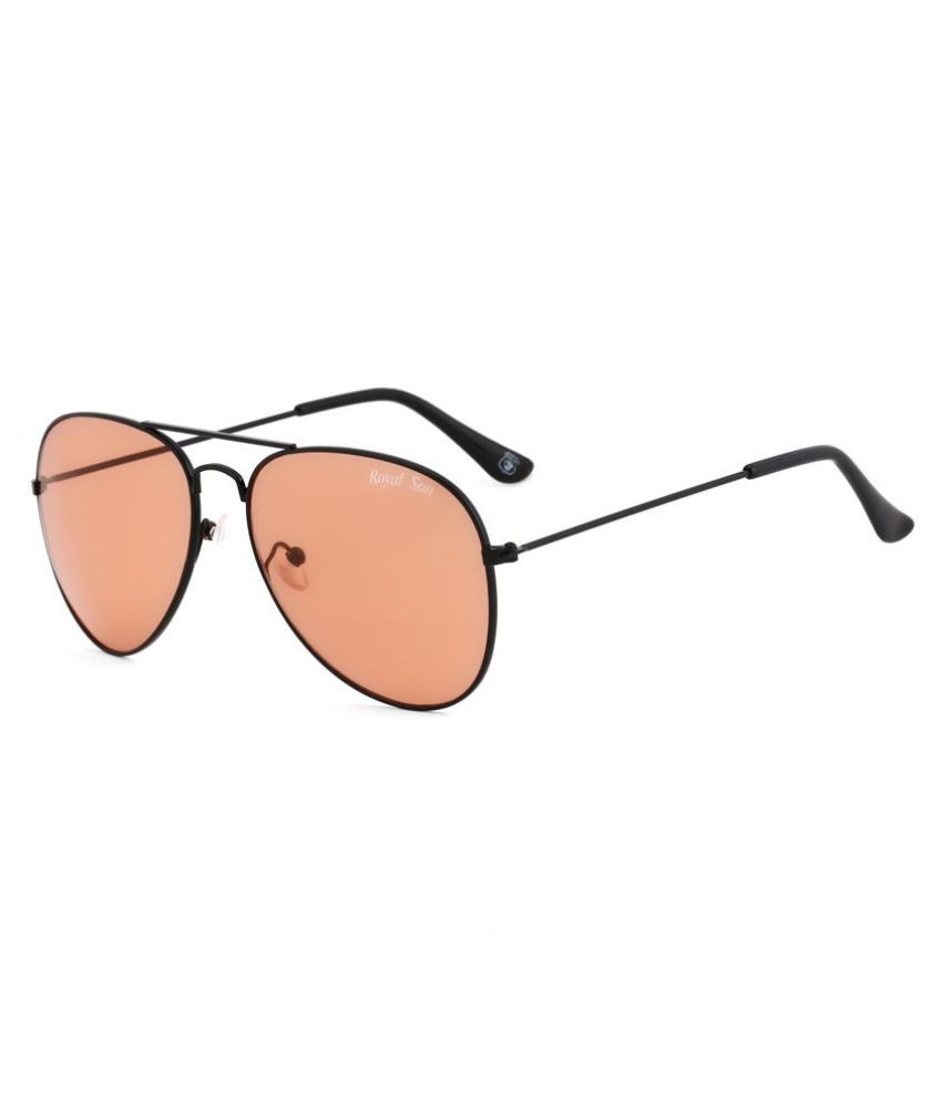 Royal Son Orange Aviator Sunglasses ( rs0016av ) Buy Royal Son Orange Aviator Sunglasses