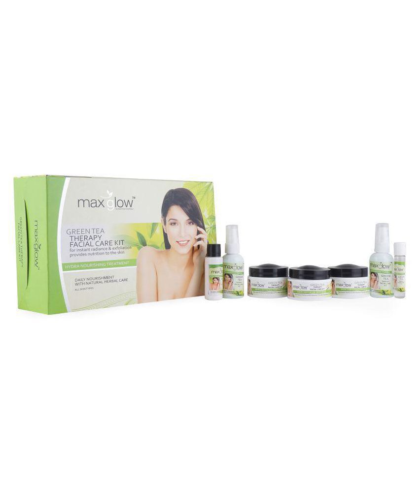     			MaxGlow GREEN TEA THERAPY FACIAL CARE KIT Facial Kit 330 gm Pack of 7
