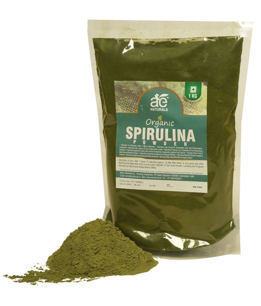 AE Naturals Pure Organic Spirulina Powder 1 kg Buy AE Naturals Pure