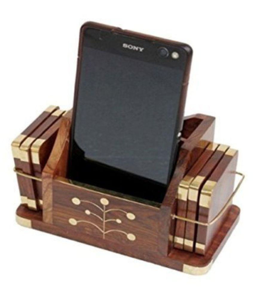 Craft Kings Pen Stand Wooden Desk Organizer Wooden Tea Coaster