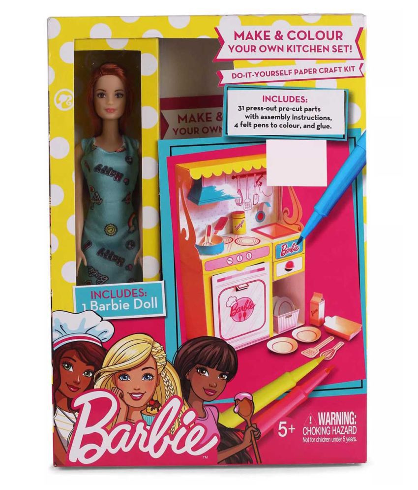  Barbie  Kitchen  DIY Playset  Blue Color Buy Barbie  